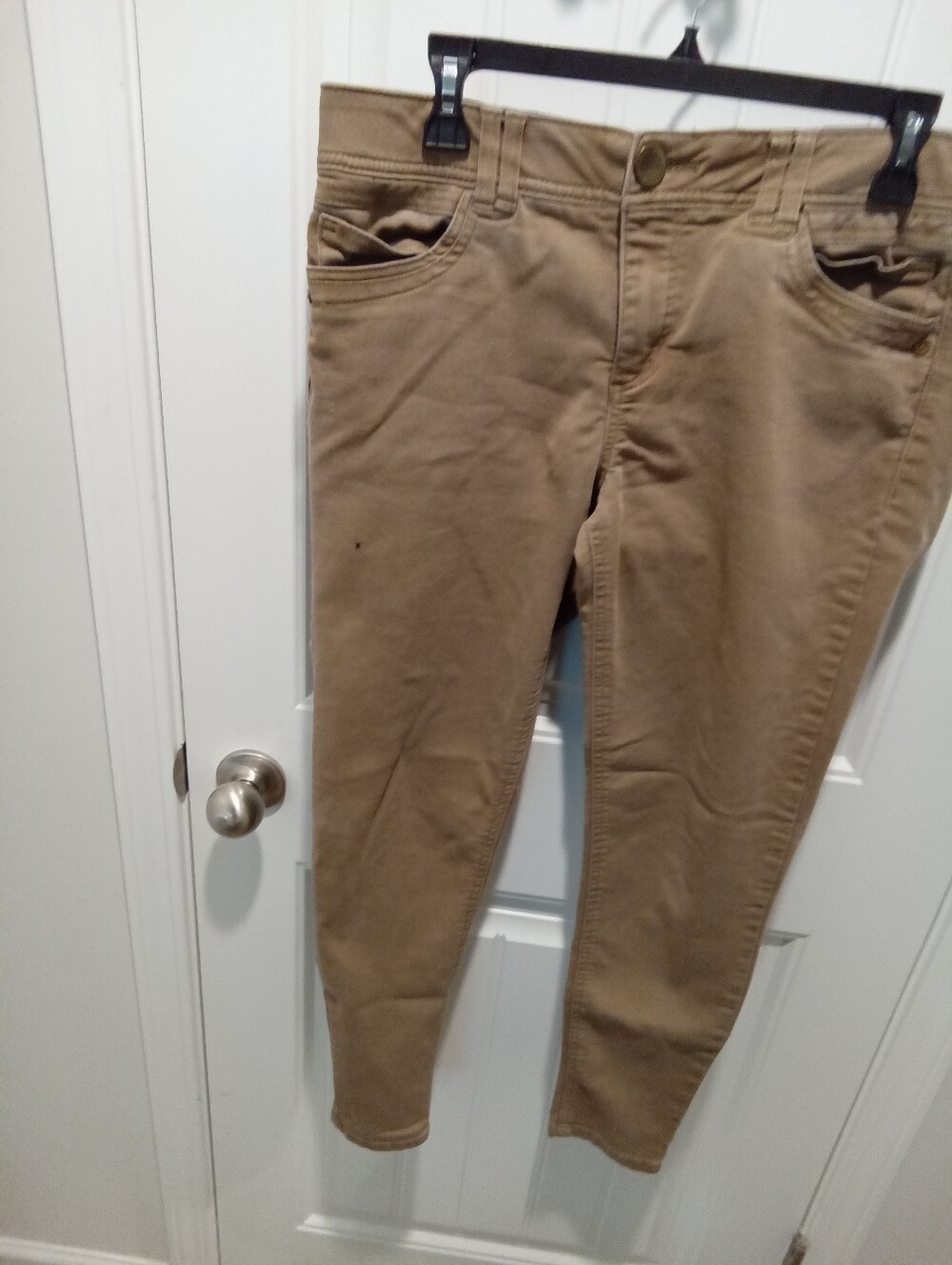 Democracy Ab Technology Sz 10 Skinny Stretch Soft Neutral Tan